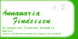 annamaria findeisen business card