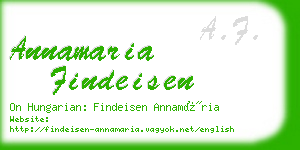 annamaria findeisen business card